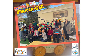 Bibliocamper fa tappa da Gocce nel Deserto per il Festival Itinerante del Libro e della Cultura - CSC Coop. Sociale e Alma
