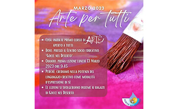 Presentazione corso “ARTE PER TUTTI”