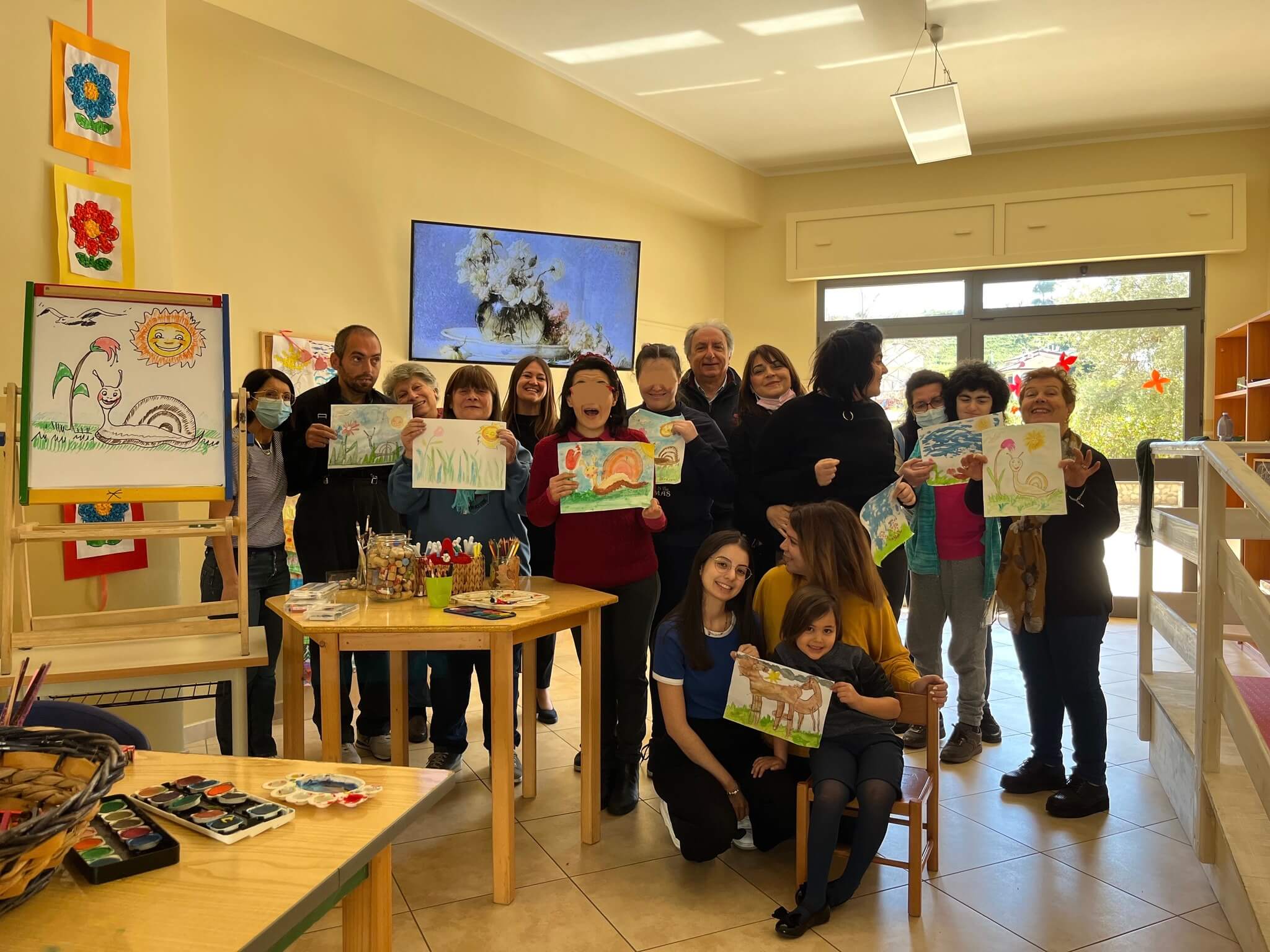 Prima lezione di “Arte per tutti” - gocce nel deserto