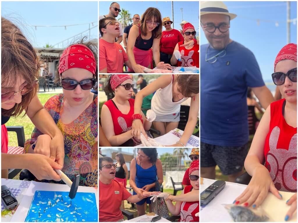 Michele Straface per una lezione eccezionale di “Arte per tutti” - Lab. tattile sensoriale - gocce nel deserto