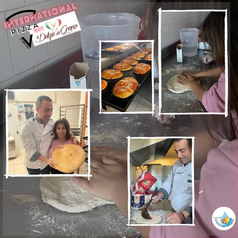 “WorkLab per la giornata mondiale della Pizza” al panificio Delizie del Grano - gocce nel deserto